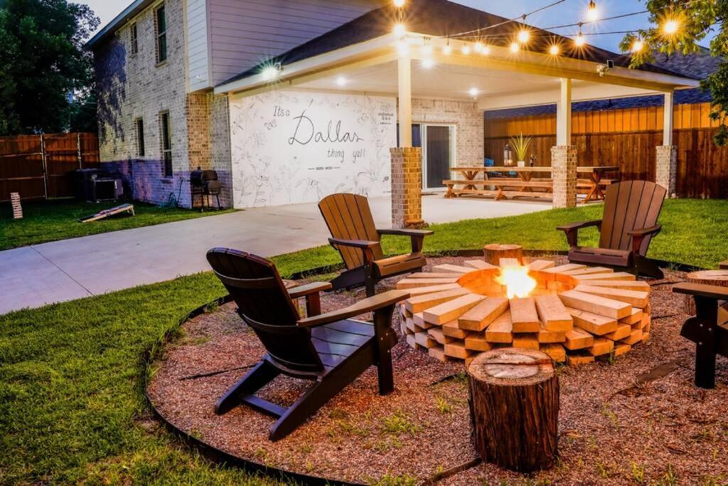 Dallas 4Br Large Yard W Hot Tub , Fire Pit And Basketball Hoop Luaran gambar